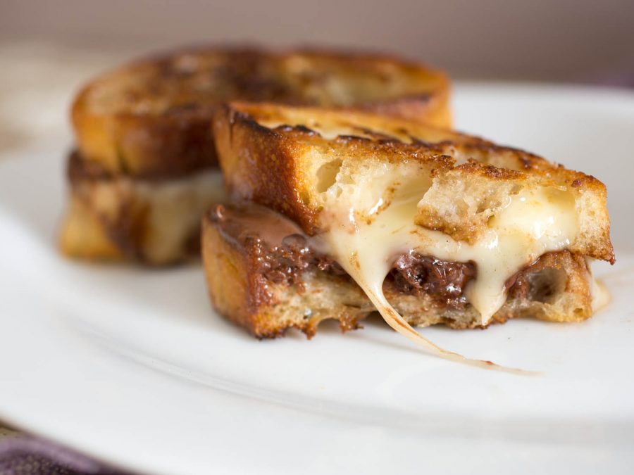 Brie and Nutella Grilled Cheese